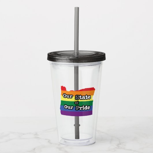 Onze staat van onze trots | Oregon Acryl Drinkbeker (Voorkant)