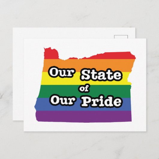 Onze staat van onze trots | Oregon Briefkaart (Voorkant / Achterkant)