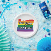 Onze staat van onze trots | Oregon Papieren Bordje (Feest)