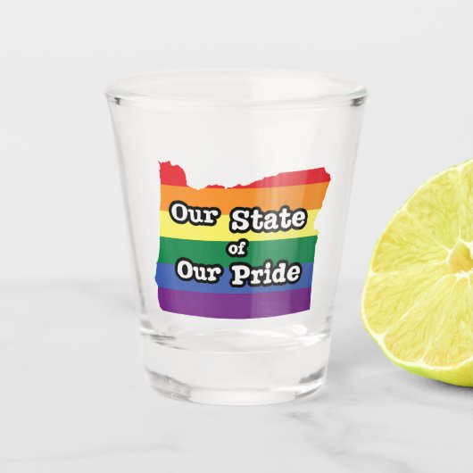 Onze staat van onze trots | Oregon Shot Glas (Voorkant)