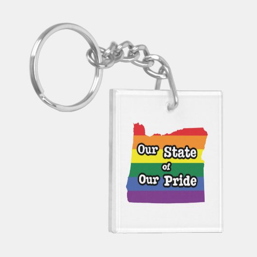 Onze staat van onze trots | Oregon Sleutelhanger (Voorkant Links)