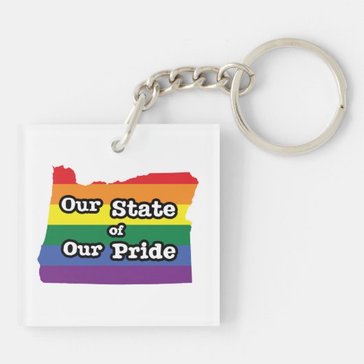 Onze staat van onze trots | Oregon Sleutelhanger (Achterkant)