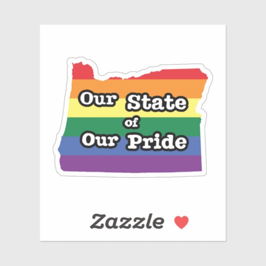 Onze staat van onze trots | Oregon Sticker (Vel)