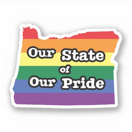 Onze staat van onze trots | Oregon Sticker (Voorkant)