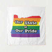 Onze staat van onze trots | Oregon Wandkleed (Voorkant)