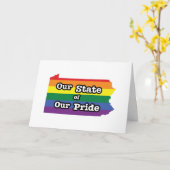 Onze staat van onze trots | Pennsylvania Kaart (Gele Bloem)