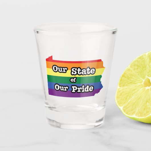 Onze staat van onze trots | Pennsylvania Shot Glas (Voorkant)