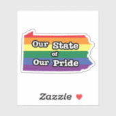 Onze staat van onze trots | Pennsylvania Sticker (Vel)