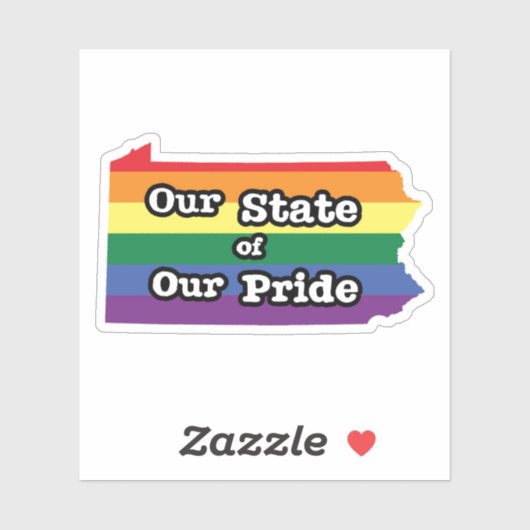 Onze staat van onze trots | Pennsylvania Sticker (Vel)