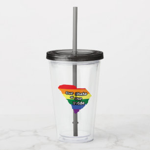 Onze staat van onze trots South Carolina Acryl Drinkbeker