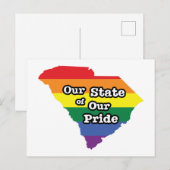 Onze staat van onze trots | South Carolina Briefkaart (Voorkant / Achterkant)