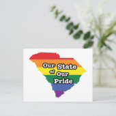 Onze staat van onze trots | South Carolina Briefkaart (Staand voorkant)