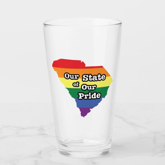 Onze staat van onze trots | South Carolina Glas (Voorkant)