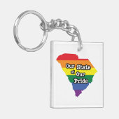 Onze staat van onze trots | South Carolina Sleutelhanger (Voorkant Links)
