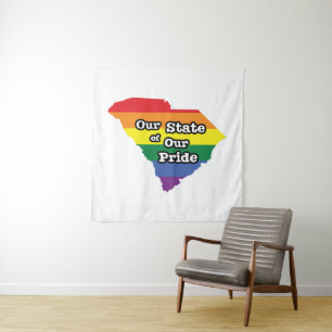 Onze staat van onze trots South Carolina Wandkleed
