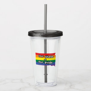 Onze staat van onze trots South Dakota Acryl Drinkbeker
