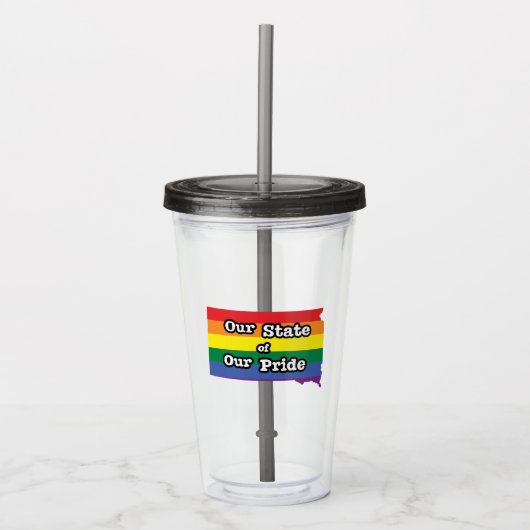 Onze staat van onze trots | South Dakota Acryl Drinkbeker (Voorkant)