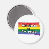 Onze staat van onze trots | South Dakota Magneet (Voorkant / Achterkant)