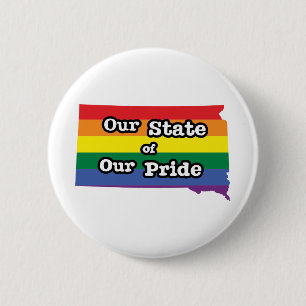 Onze staat van onze trots   South Dakota Ronde Button 5,7 Cm