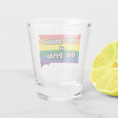 Onze staat van onze trots | South Dakota Shot Glas (Achterkant)