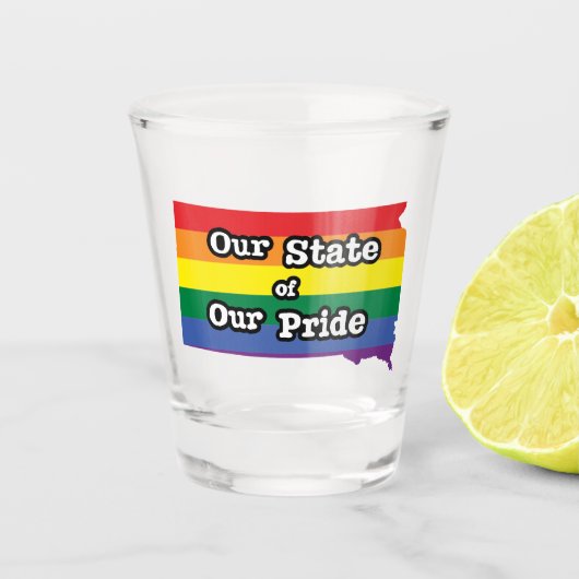 Onze staat van onze trots | South Dakota Shot Glas (Voorkant)