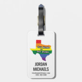 Onze staat van onze trots | Texas Bagagelabel (Achterkant verticaal)