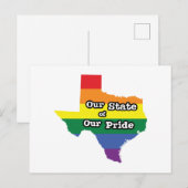 Onze staat van onze trots | Texas Briefkaart (Voorkant / Achterkant)