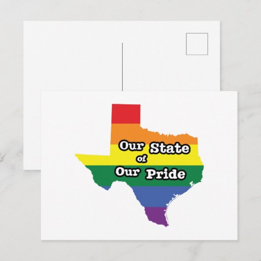 Onze staat van onze trots | Texas Briefkaart (Voorkant / Achterkant)