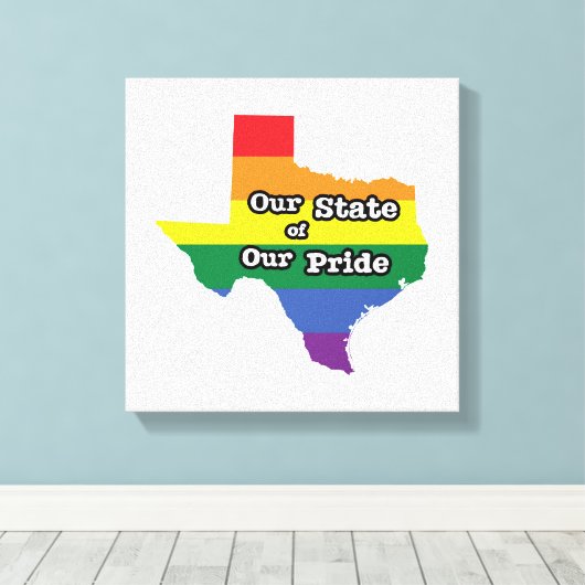 Onze staat van onze trots | Texas Canvas Afdruk (Insitu (Houten vloer))
