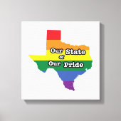 Onze staat van onze trots | Texas Canvas Afdruk (Voorkant)