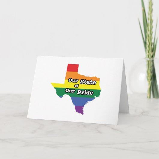 Onze staat van onze trots | Texas Kaart (Voorkant)