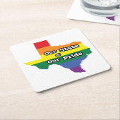 Onze staat van onze trots | Texas Kartonnen Onderzetters (Schuin)