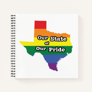 Onze staat van onze trots Texas Notitieboek
