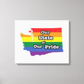 Onze staat van onze trots | Washington Canvas Afdruk (Voorkant)