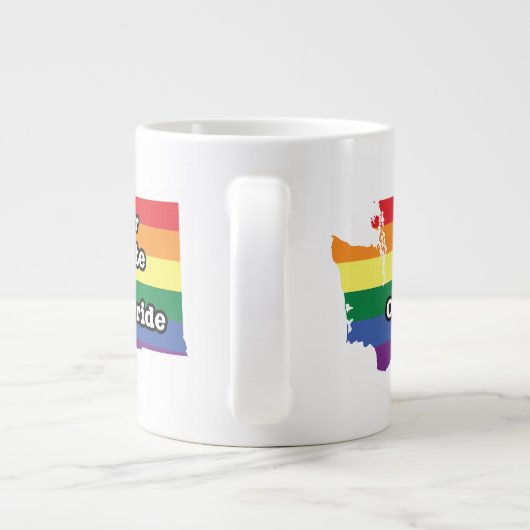 Onze staat van onze trots | Washington Grote Koffiekop (Achterkant)