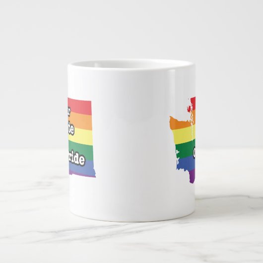 Onze staat van onze trots | Washington Grote Koffiekop (Voorkant)