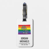 Onze staat van onze trots | Wyoming Bagagelabel (Achterkant verticaal)