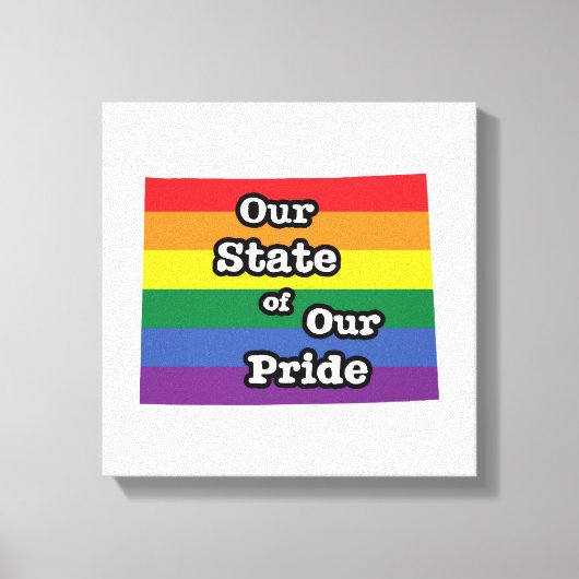 Onze staat van onze trots | Wyoming Canvas Afdruk (Voorkant)