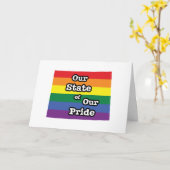 Onze staat van onze trots | Wyoming Kaart (Gele Bloem)