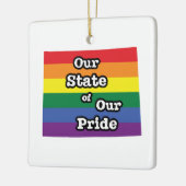 Onze staat van onze trots | Wyoming Keramisch Ornament (Links)