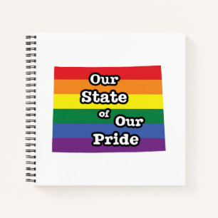 Onze staat van onze trots Wyoming Notitieboek