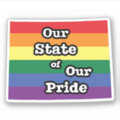 Onze staat van onze trots | Wyoming Sticker (Voorkant)