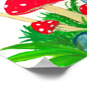 Onze stamboom – gepersonaliseerde paddenstoel poster (Hoek)