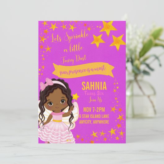 Onze Star Birthday Invitation Kaart (Staand voorkant)