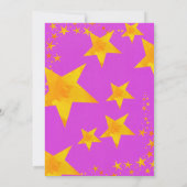 Onze Star Birthday Invitation Kaart (Achterkant)