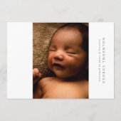 Onze ster baby fotocollage geboorte aankondiging (Achterkant)