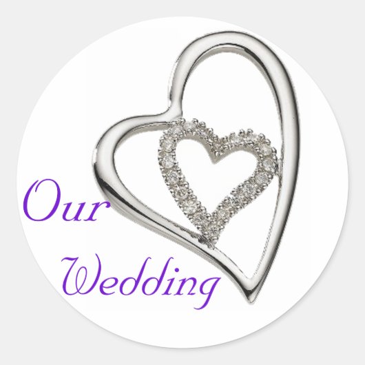 Onze Stickers van de envelop van de bruiloft (Voorkant)