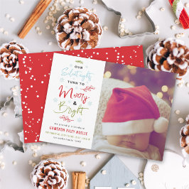 Onze stille nachtingen draaien om een mooie en hel feestdagenkaart