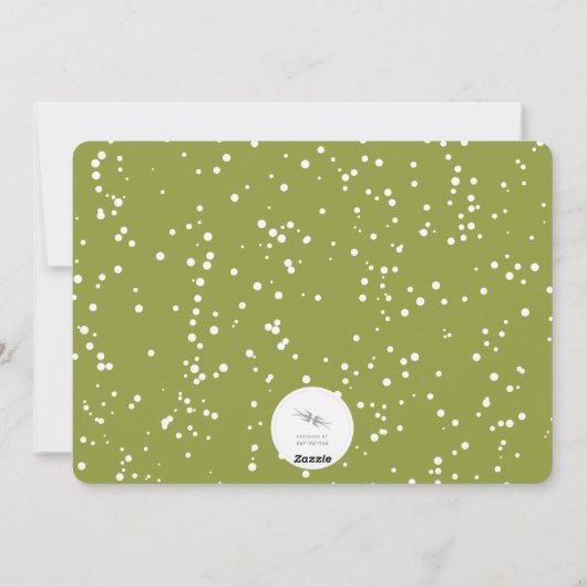 Onze stille nachtingen draaien om een mooie en hel feestdagenkaart (Achterkant)