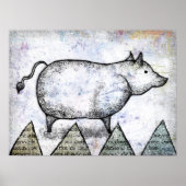 Onze Stoic Pig Poster Wall Art (Voorkant)